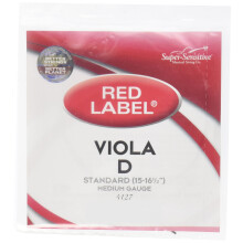 Super Sensitive Red Label Viola D String 15-16.5"""" Medium