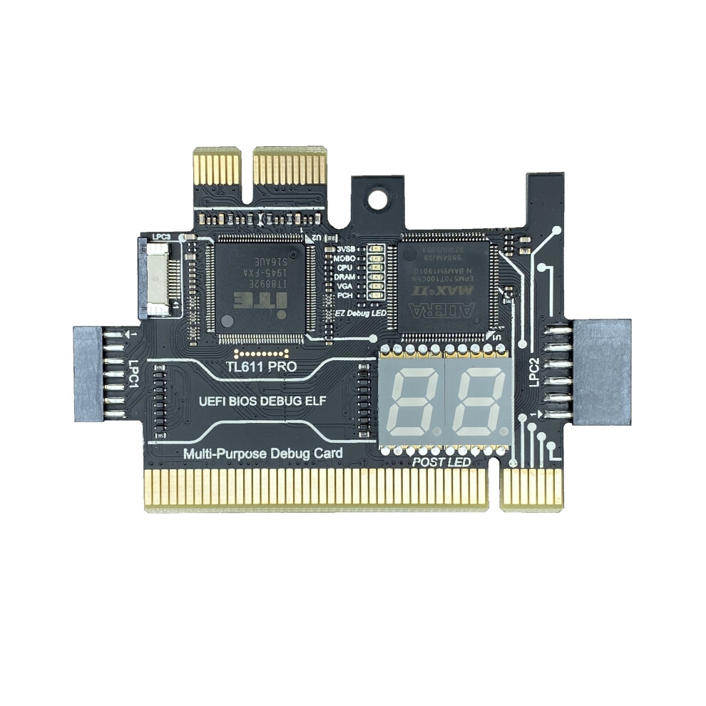 Photos - Other Components TL611 PRO Diagnostic Card, for Desktop Pci Motherboards (Black)