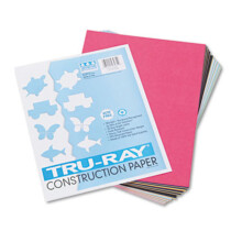 Pacon tru-ray byggepapir const 12x18 ma