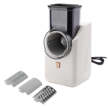 Rechargeable Electric Cheese Grater and Vegetable Slicer - 3 Blades, Adjustable Fine/Medium/Coarse Grating, Easy Clean
