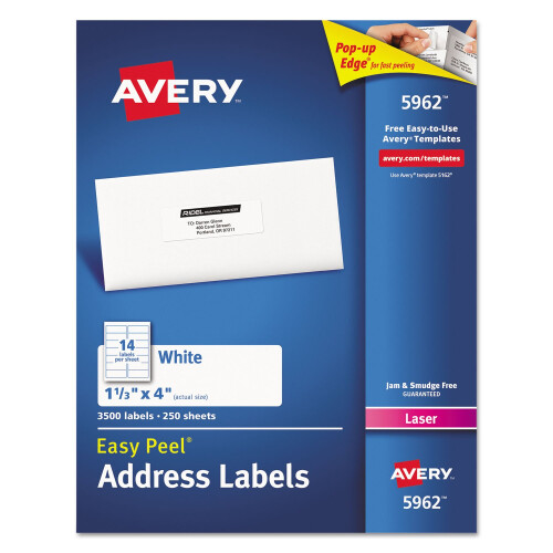 AVE5962 - Easy Peel Mailing Address Labels 1