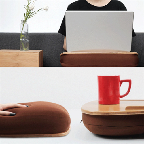 Mesa de colo com almofada, suporte para laptop, suporte para laptop de até 14 polegadas 2
