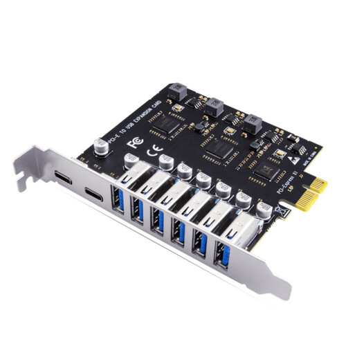 USB 3.2 and Type C PCI-E Expansion Card PCIE to USB Controller