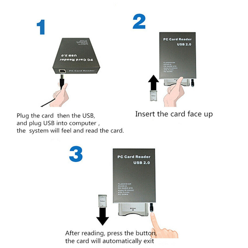 Usb2.0 Pcmcia Card Reader Ata Card Reader Pc Card Reader 4852629092517