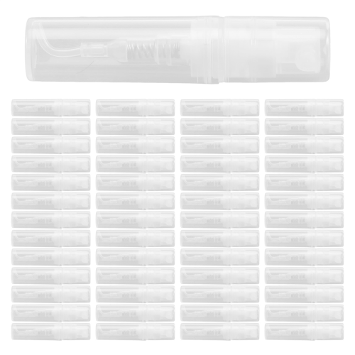 200Pcs/Παρτίδα 2ML Διαφανής πλαστικός ατμοποιητής καλλυντικών 1