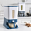 Press-Type Rice Dispenser Sealed Grain Container Storage Cans 10KG-A 2