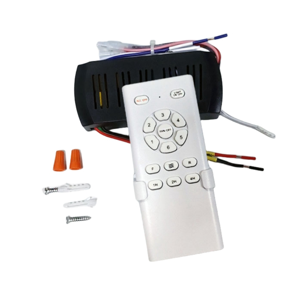 Kit de contrôle à distance pour ventilateur de plafond à conversion de fréquence, récepteur à 6 vitesses