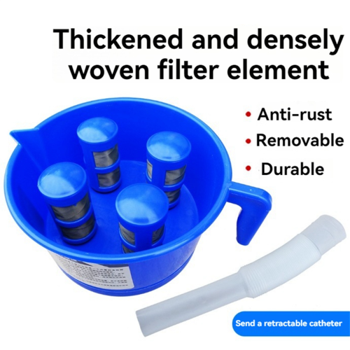 Trichterförmiger Öl- und Wasserabscheider mit vier Filterelementen 1