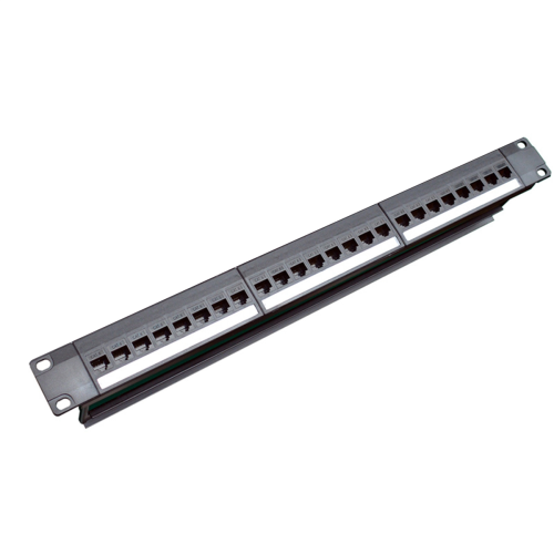 Θύρα επαφής 19 ιντσών 1U 24 θυρών CAT6 RJ45 (θύρα επαφής RJ45)