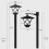 LED Solar Powered Traditional Garden Lamp Post Lamppost Lantern Light 6