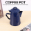 Cafetière émaillée 1,2 L, bouilloire à main, théière vintage 4