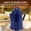 Cafetière émaillée 1,2 L, bouilloire à main, théière vintage 5
