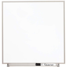 Quartet Matrix Modular Magnetic Whiteboard 23 """" X 23 """" Inkluderer bakke og markør Silver Aluminium Frame (M2323)