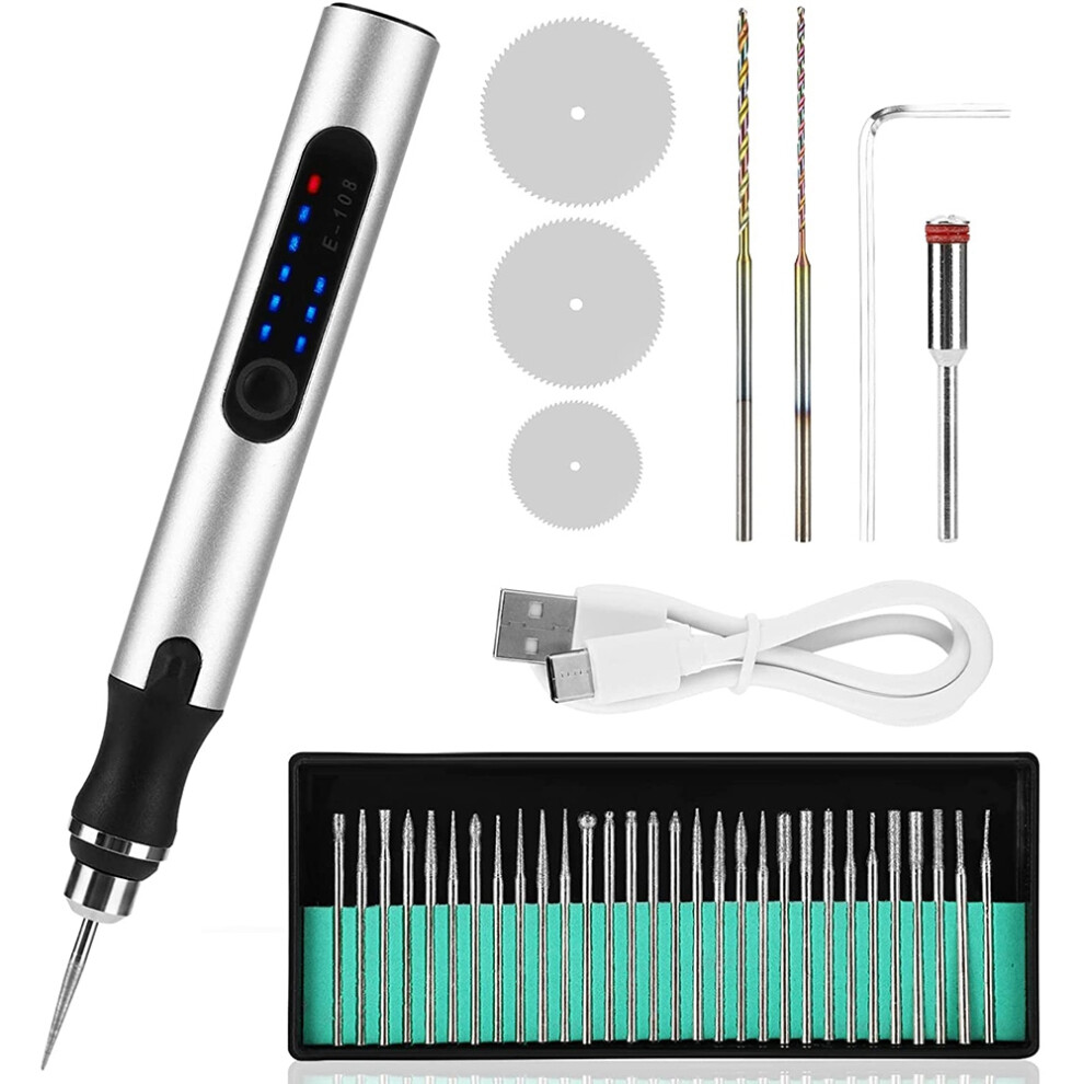 Electric Engraving Pen Kit,for Carving Glass Jewelry Wood Manicure
