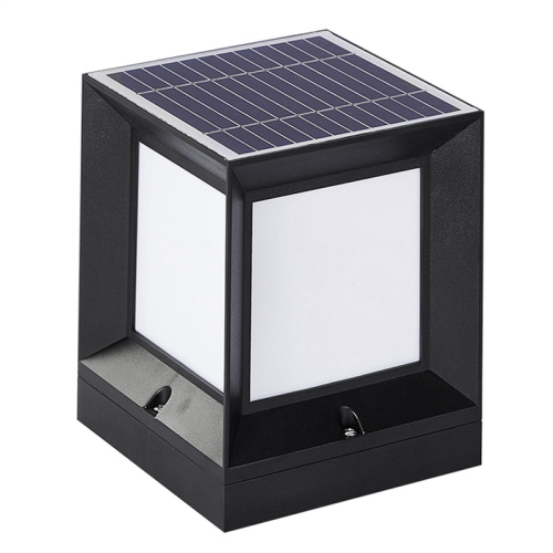 Ηλιακή κολώνα LED Headlight Solar Powered Pillar Light 10CM 2