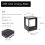 Ηλιακή κολώνα LED Headlight Solar Powered Pillar Light 10CM 4
