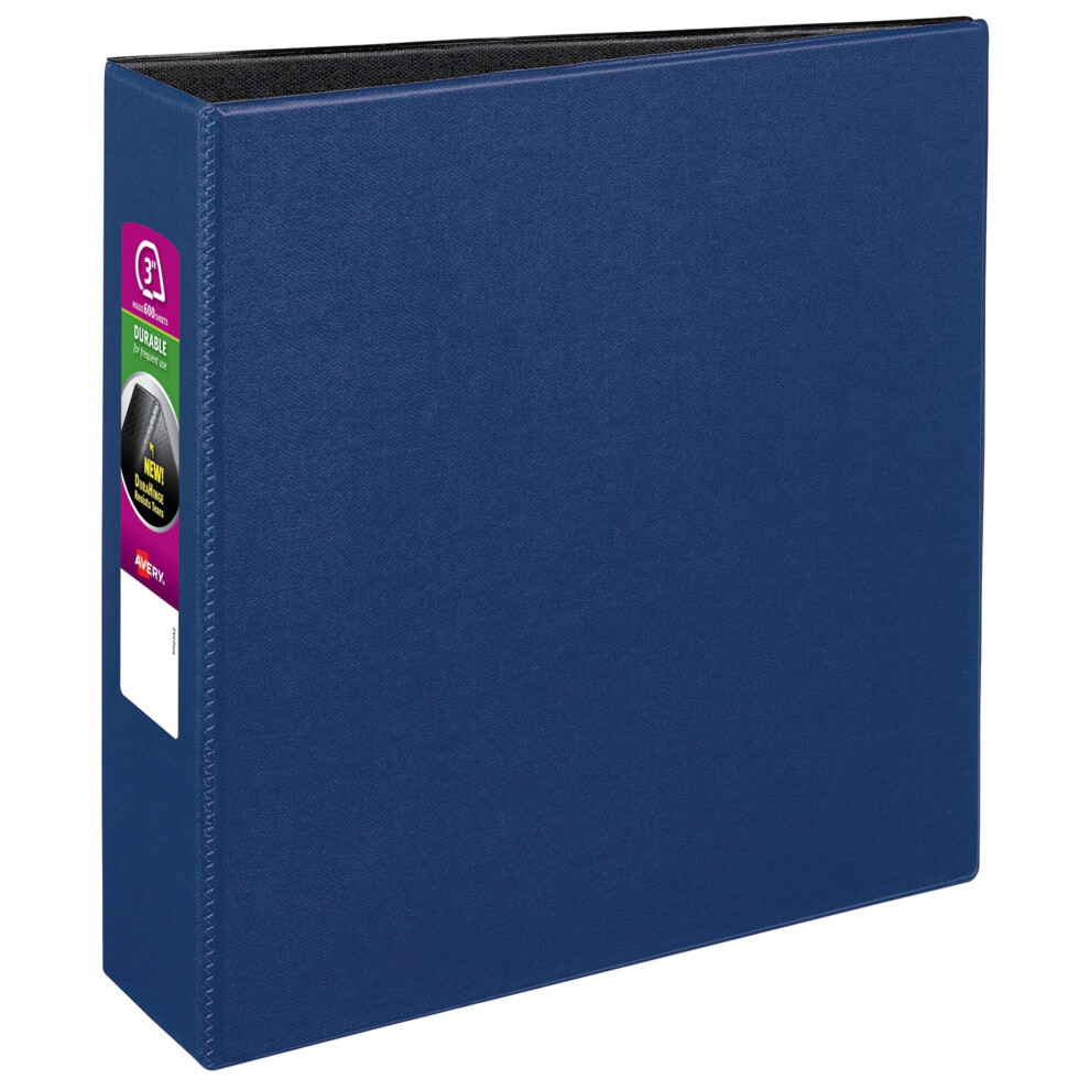 Photos - File Folder / Lever Arch File Avery Durable 3 Ring Binder, 3 Slant Rings, 1 Blue Binder  27651(27651)