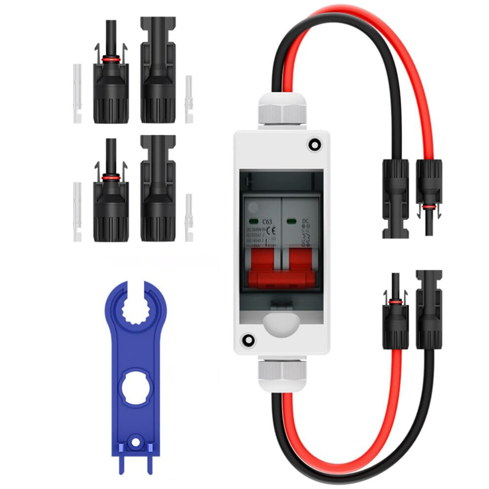Solar Panel Disconnect Switch, 63A Breaker Box PV Disconnect Switch