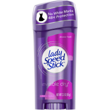 Lady Speed Stick Invisible Dry Shower Fresh Antiperspirant Deordorant 2.3 oz Pack of 3