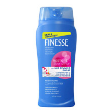 FINESSE Återfuktande + Stärkande Balsam, 24 oz — silke- och sojaproteiner reparerar torrt hår för ett mjukt, hälsosamt utseende.