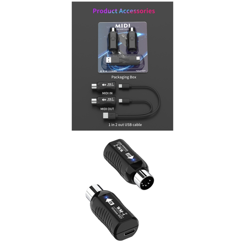 Επαναφορτιζόμενος πομπός ήχου Midi Wireless Guitar System 1