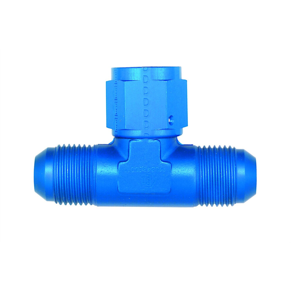 Aeroquip Fbm2281 Tee W/Female On The Bottom -4An Dash Size X -4An Dash Size X -4An Dash Size Aluminum Anodized Bulk Packaged Tee W/Female On The Blue 678146091574
