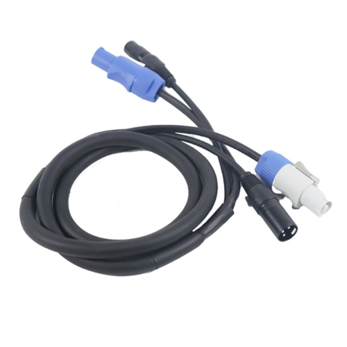 Cabo Powercon Combinação Plugue E Linha De Sinal XLR (A)