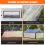 8X10 FT Clear Waterproof Tarps Heavy Duty Κήπος αδιάβροχο κάλυμμα 4