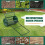80L Compost Spreader Soil Seed Roller Peat Moss Lawn Garden Shaker 3