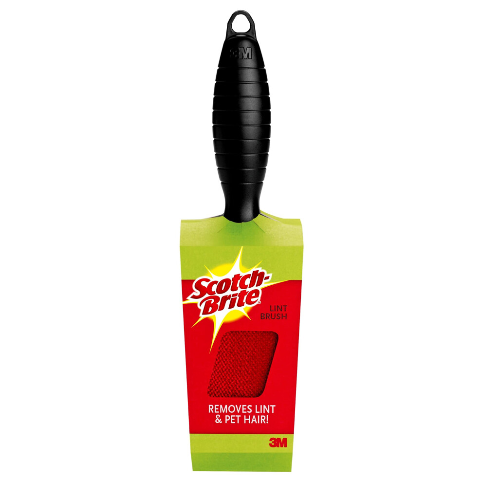 Scotch-Brite Lint Brush  Ideal for Removing Lint and Pet Hair on Clothing  White
