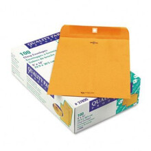 Quality Park 9 x 12 Briefumschlge mit Verschluss und stark gummierten Klappen, ideal zum Abheften, Aufbewahren oder Versenden von Dokumenten, 28