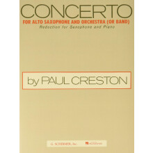 G. Schirmer ED3546 Paul Creston koncert altszaxofonra altszaxofon/zongora