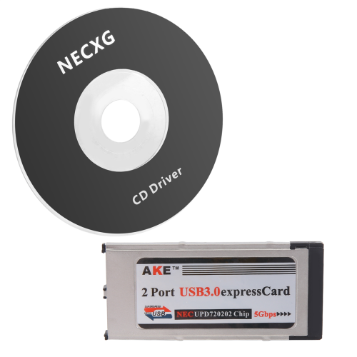 2 Θύρες USB 3.0 Express Card 34mm υποδοχή Express Card Προσαρμογέας PCMCIA
