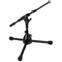K&M - Konig & Meyer 25950.500.55 - Zeer Laag Microfoon Compact Statief - 2-delige Telescopische Arm - Zink Die-Cast Basis - Professioneel