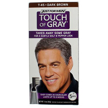 JUST FOR M?ND Touch of Grey Hair Treatment T-45 Dark Brown 6 Count (pakke med 1)
