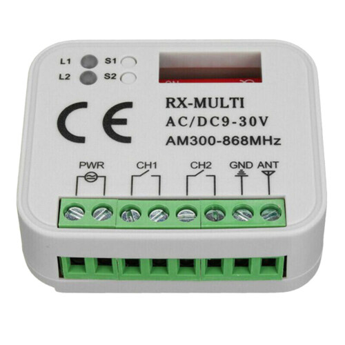 Garage Gate Remote Receiver 433 868MHz RX MULTI 300-900MHZ 1