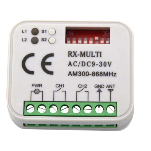 Garage Gate Remote Receiver 433 868MHz RX MULTI 300-900MHZ 2