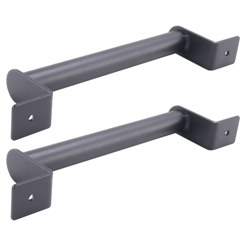2Pcs Black Carbon Steel Sliding Barn Door Pull Handle 2