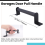2Pcs Black Carbon Steel Sliding Barn Door Pull Handle 4