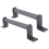 2Pcs Black Carbon Steel Sliding Barn Door Pull Handle 2
