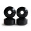 Ruote per skateboard con cuscinetti 52x30mm Ruote PU (set da 4) Nero 3