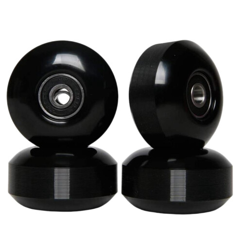 Ruote per skateboard con cuscinetti 52x30mm Ruote PU (set da 4) Nero