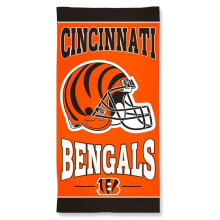 NFL Cincinnati Bengals -pyyhe 30x60 rantapyyhe Team -vrit yksi koko