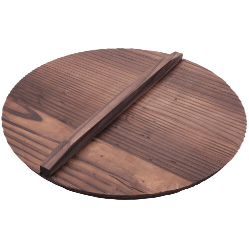 Kitchen Multi-Functional Wooden Pot Cover Handle Pan Lid 36cm 1