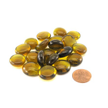 Koplow Games Pack von 20 Life Stone Gaming Glass Stones - Bernstein