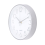 Modern Silent Wall Clock for Home Office Kitchen (25cm, Silver) 2