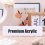 Ακρυλικό Πλαίσιο Ονομασίας Premium, 2Χ8 ίντσες 2