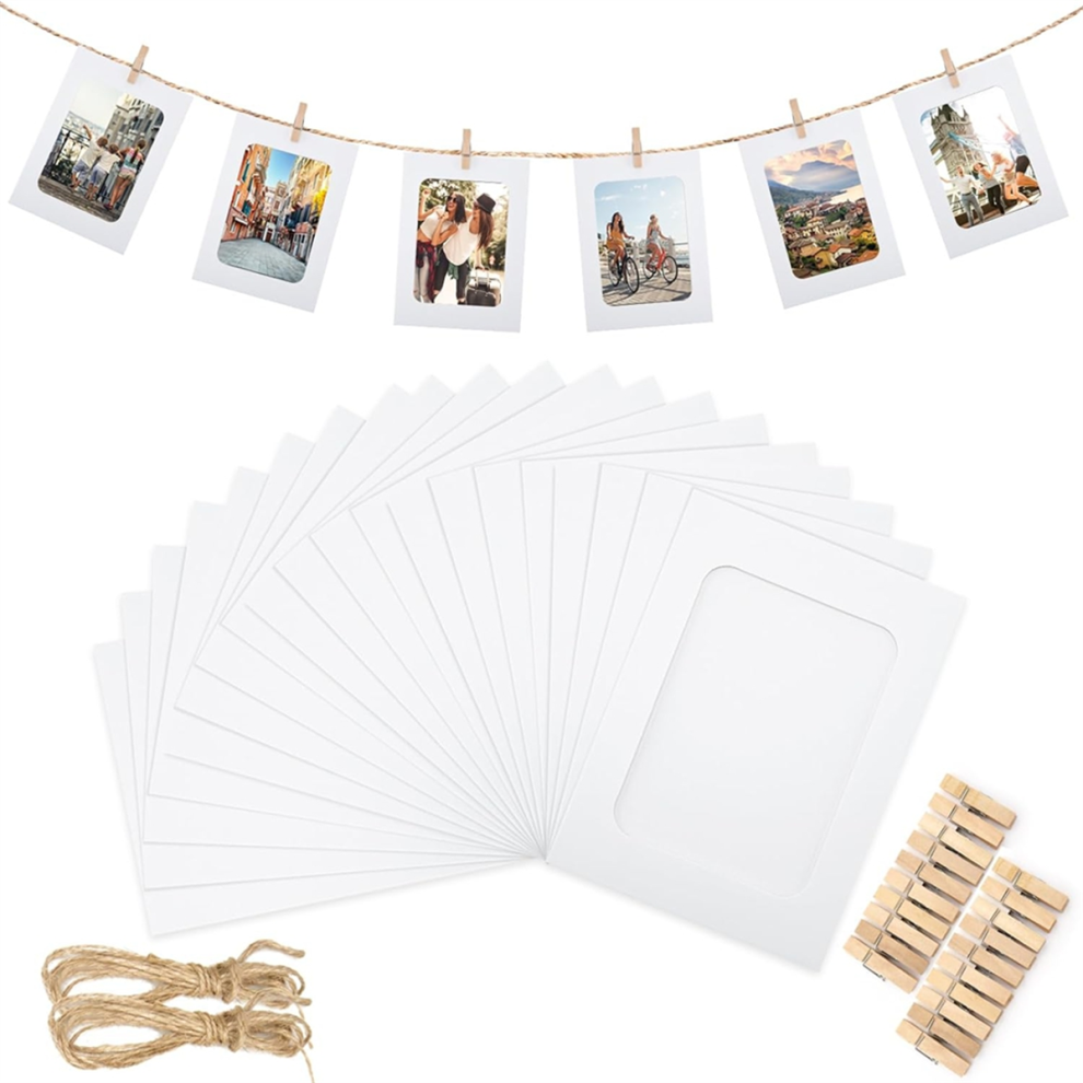 Lot de 50 cadres photo en papier pour cadres photo 4x6 pouces