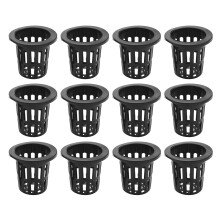 Pacote com 100 copos de 2,36 polegadas, malha com fenda, filtro de lábio largo, rede para plantas, vaso