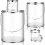 Farbeimer, transparenter Eimer mit Metalldeckel und Griff, 8er-Pack 2